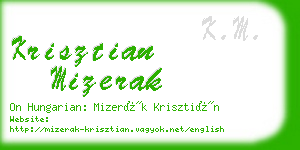 krisztian mizerak business card